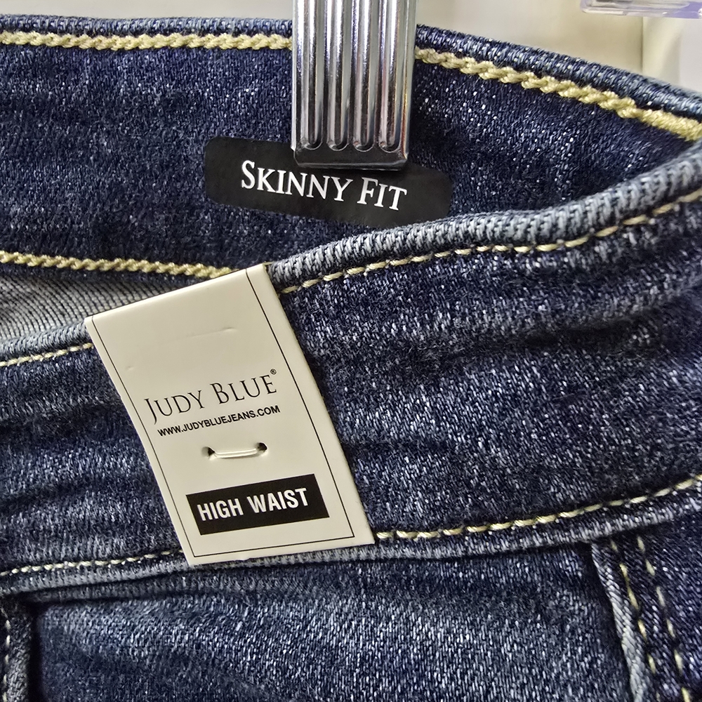 Size 1/25! NWTS! Judy Blue High Rise Women Jeans - Dark Blue - Picture 4 of 5
